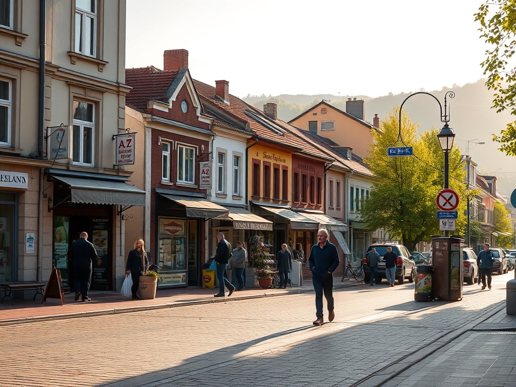 Herb Tarnowa na tle nowoczesnego budynku symbolizującego rozwój w ramach projektu Idea Tarnów Polski Biegun Ciepła