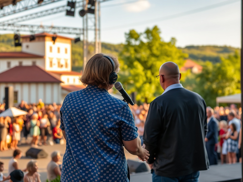 Plakat informujący o koncercie 'Lato z Radiem' w Tarnowie, symbolizujący wydarzenie kulturalne i radość mieszkańców.